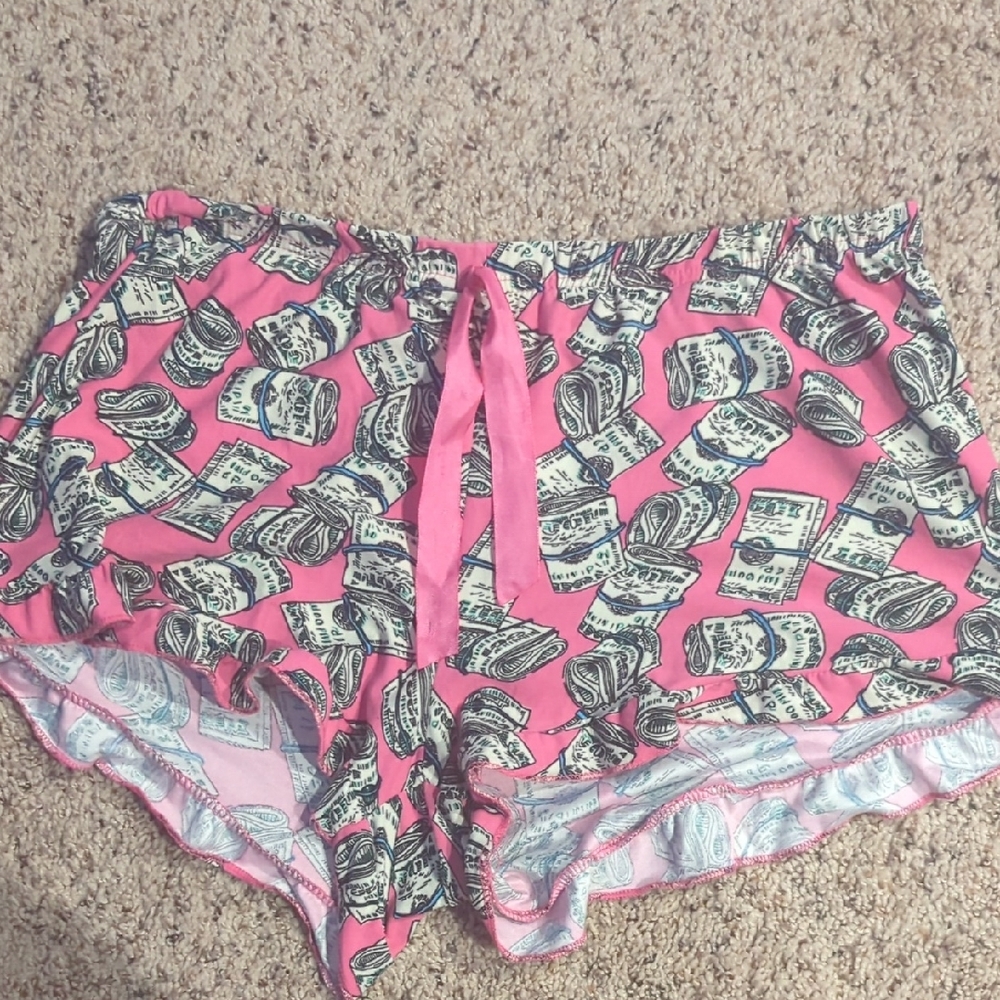 Circo Pink Slogan Tank and Money Print Shorts Set - Picture 7 of 7